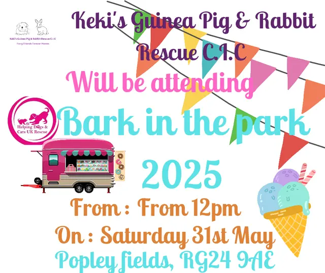 Bark in the Park! Sat 31 May poster